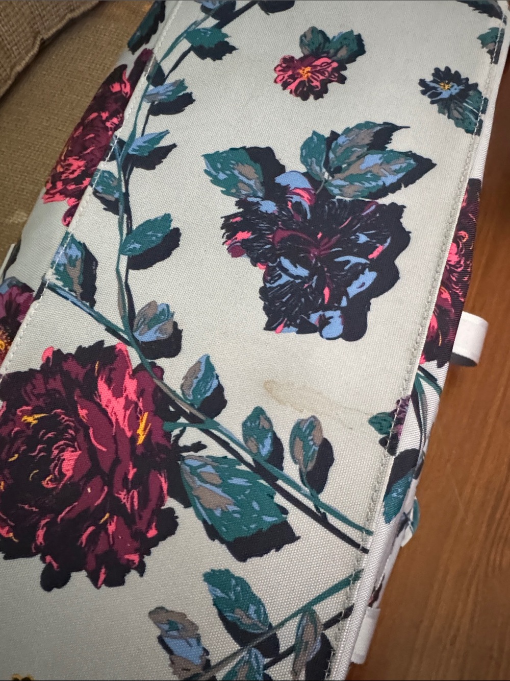 Vera Bradley ReActive Weekender Travel Bag Perennials Gray Floral - Picture 8 of 8